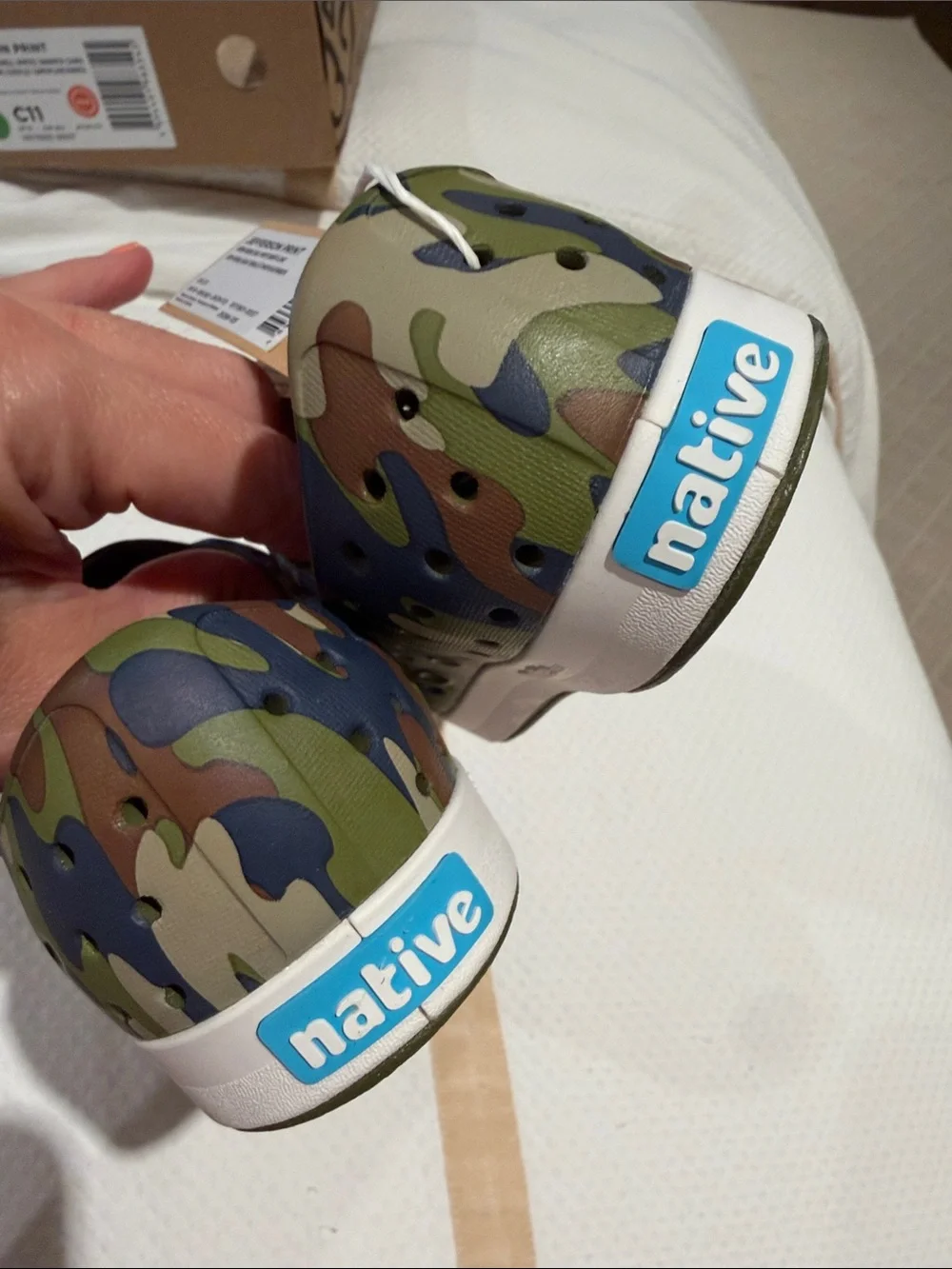NWT - Native - Kids Jefferson Camo Waterproof Shoes - Size: C11